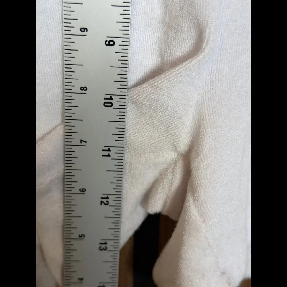 Free People Shorts Small Womens White Terry Cloth 3